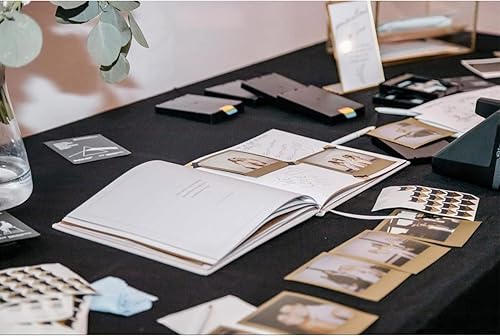 Miniatura 9 de Calculs Almost Mrs - Libro de fotos para despedida de soltera, 8.5 pulgadas, páginas cuadradas en blanco para novia, libro de visitas, cubierta