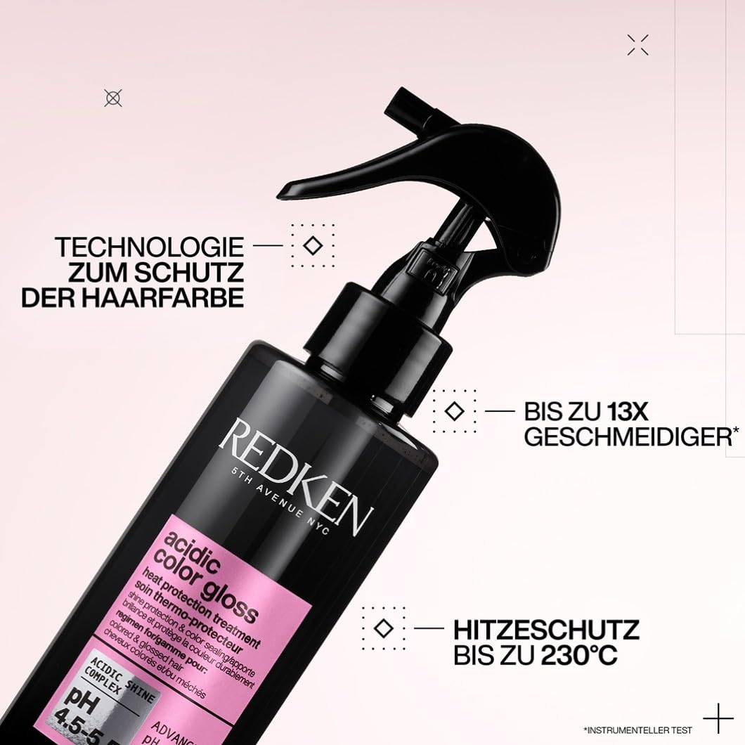 Redken Acidic Color Gloss Weihnachtsset, Geschenkset mit ACG Shampoo, Conditioner und Leave-In für coloriertes Haar, Für ultimativen Glanz, Farbschutz & Hitzeschutz sowie langanhaltende Farbbrillanz