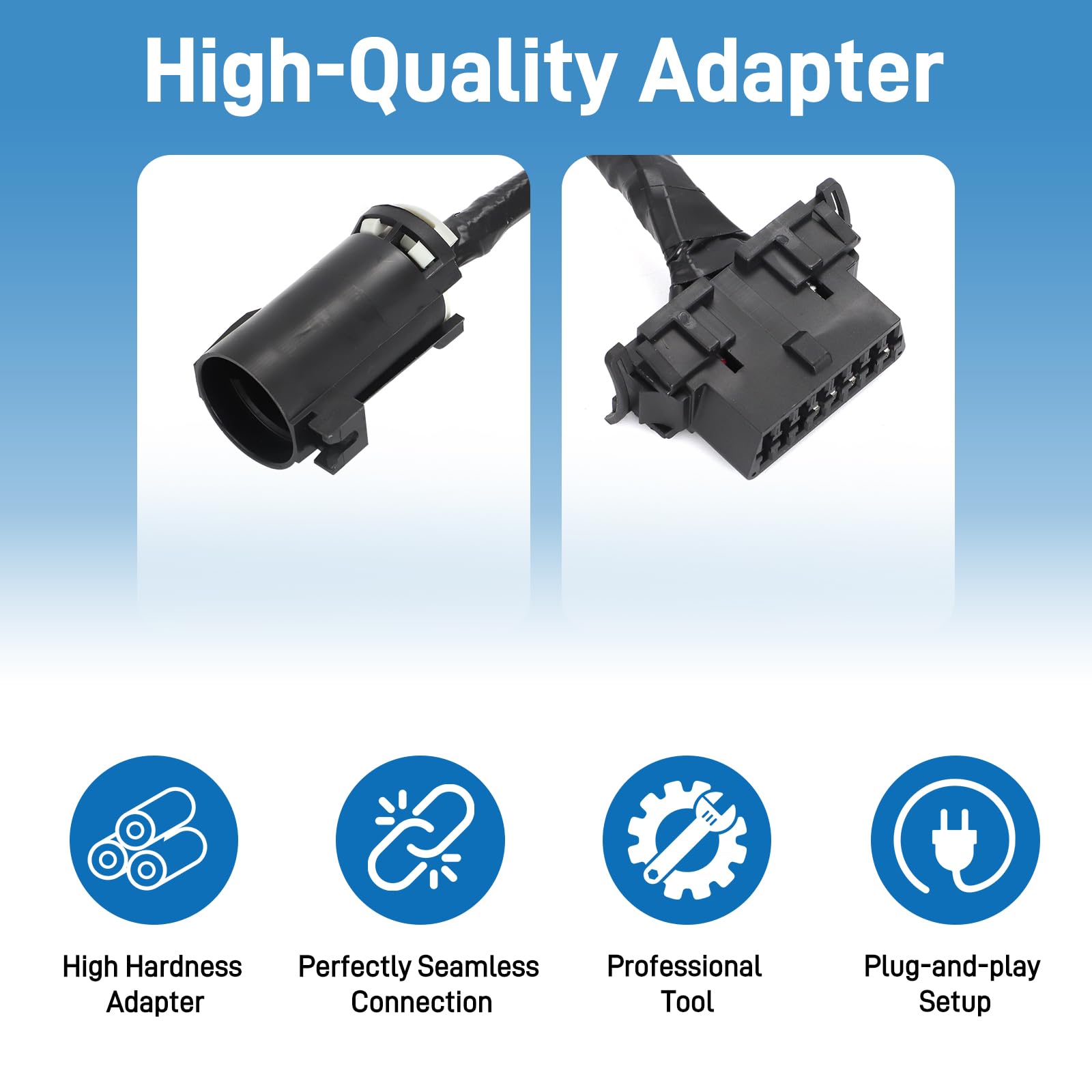 Adattatore diagnostico OBD2 compatibile con analizzatore di servizio diagnostico v90, strumento diagnostico OBD2, cablaggio connettore cavo per Bobcat, 2 pezzi, nero
