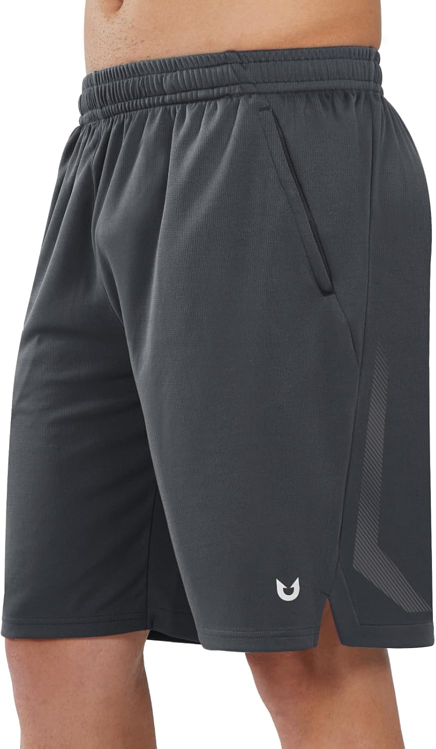 NORTHYARD Men’s 10″ Athletic Basketball Shorts with Zipper Pockets Quick Dry Lightweight Running Workout Gym Tennis Shorts