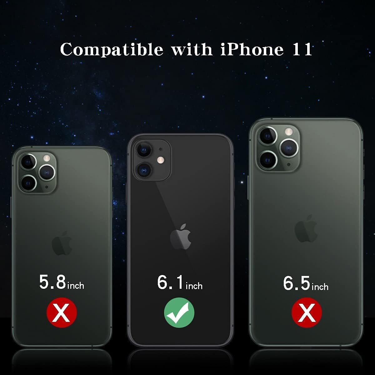 iPhone 11 Diamond Mirror Case, Crystal Bling Acrylic Outdoor Makeup Case for Women, Girls Who Love Beauty image 2