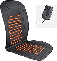 TISHIJIE Heated Seat Cushion for Office Chair: Back & Seat Warmer, Adjustable Temp 86-140°F, Timer, Fast Heat-Up - Home/Office