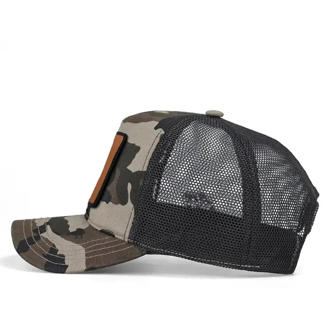 Gorra de Trucker Premium Camuflaje con Parche Leon Clasico Silueta 2
