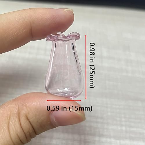 Miniatura 6 de SPANSEE 2 jarrones bigotes para gatos, mini jarrón para bigotes de gato, jarrón miniatura, pequeño jarrón para decoración, soporte para bigotes de