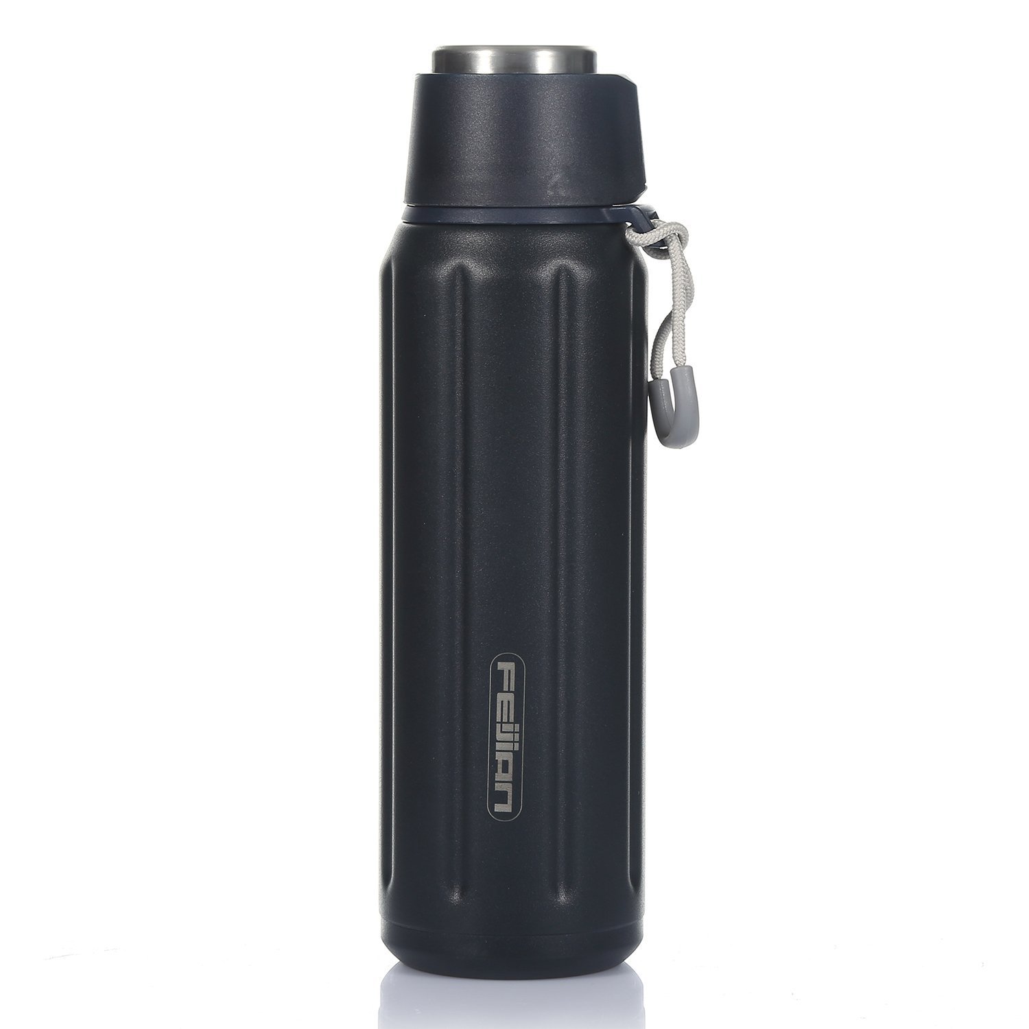 FEIJIAN Insulated Water Bottles with Handle,Stainless Steel Metal Water Bottles Keep Cold with BPA Free, Double Walled Vacuum,No Leak, Best Temperature Contral to Keep Drink Hot or Cold,20 oz