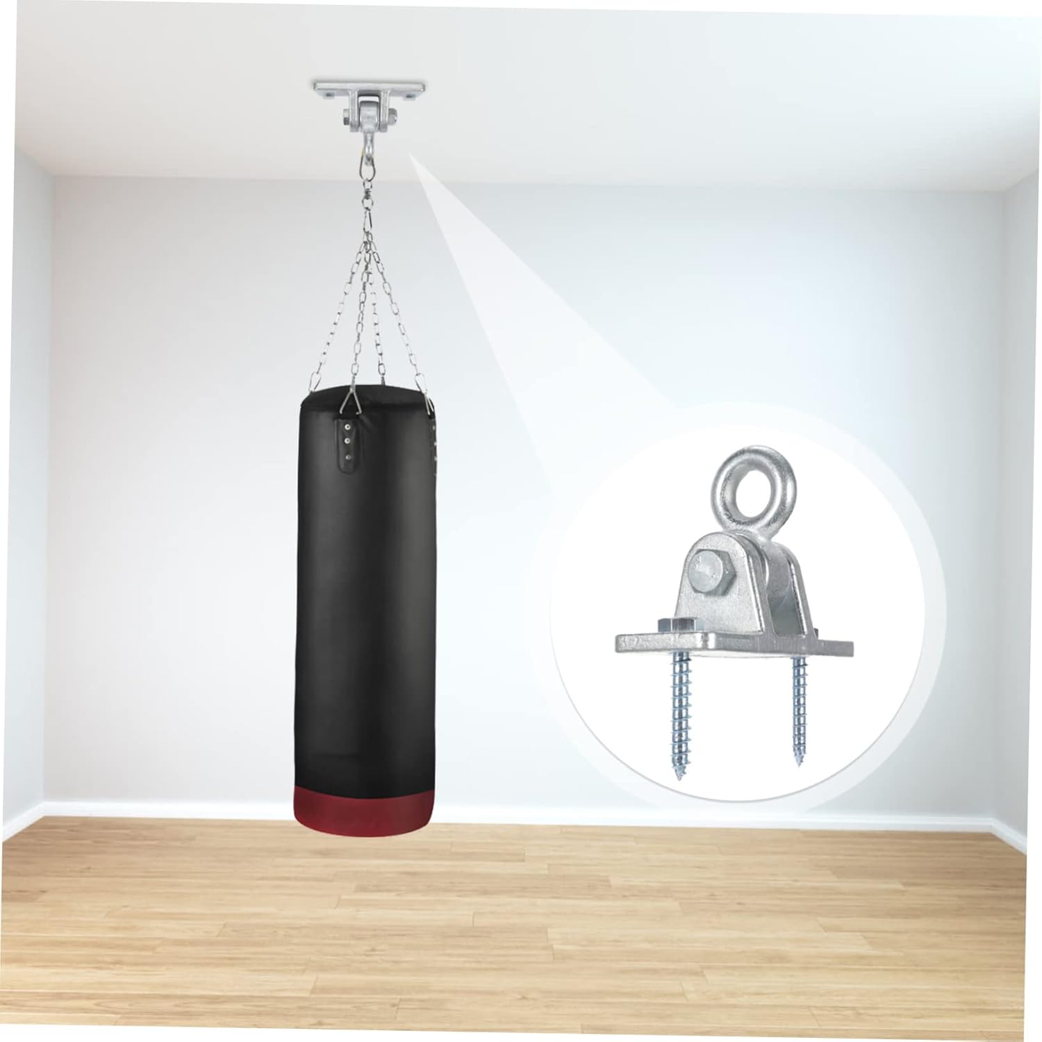 Heavy Duty Swing Hanger Kit Sturdy Outdoor Playground Accessories for Adults Easy to Install Cast Steel Swing Hook for Hammock Chair and Backyard Use