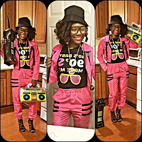 WEIWUXIAN Kit di Costumi Hip Hop, 3Pcs Collana