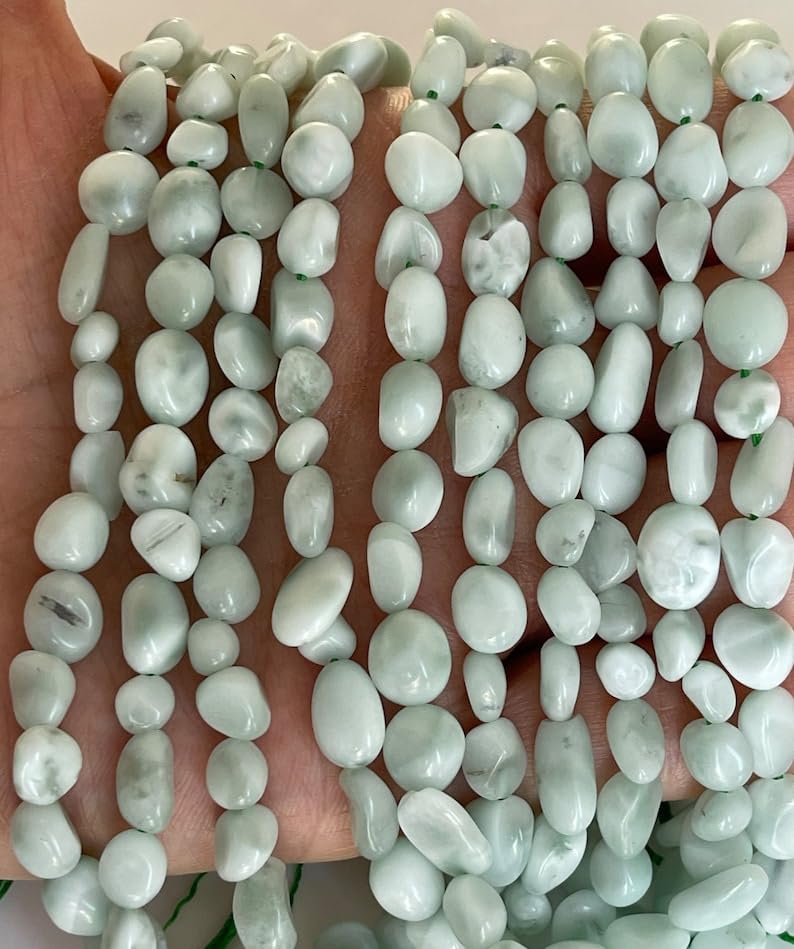 Perles d'angélite verte naturelle 4mm pierre précieuse pour bracelet