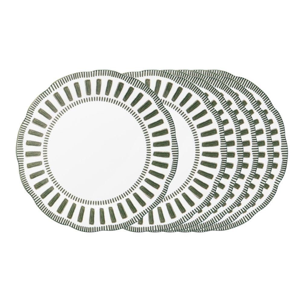 Table Passion – Plato plano Napoli verde 27 cm (lote de 6)