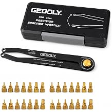 Adjustable Pin Spanner Wrench Set, Heavy Duty Shock & Lock Nut Tool | Fits coilover, shock & suspension lock nuts. Includes 14 pairs Metric/SAE pins. Adjustable hook spanner wrench tool kit.