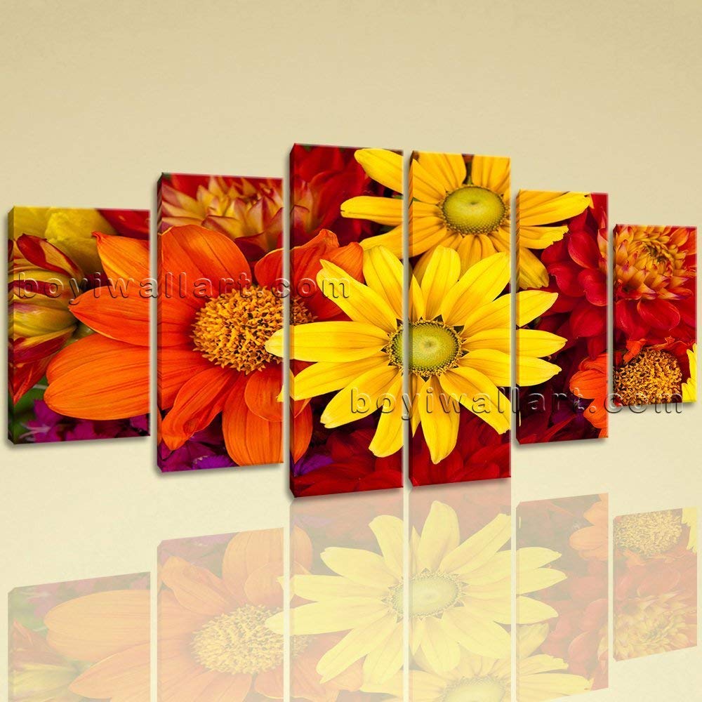 Extra Large Abstract Floral Art Flower Painting Wall Decor