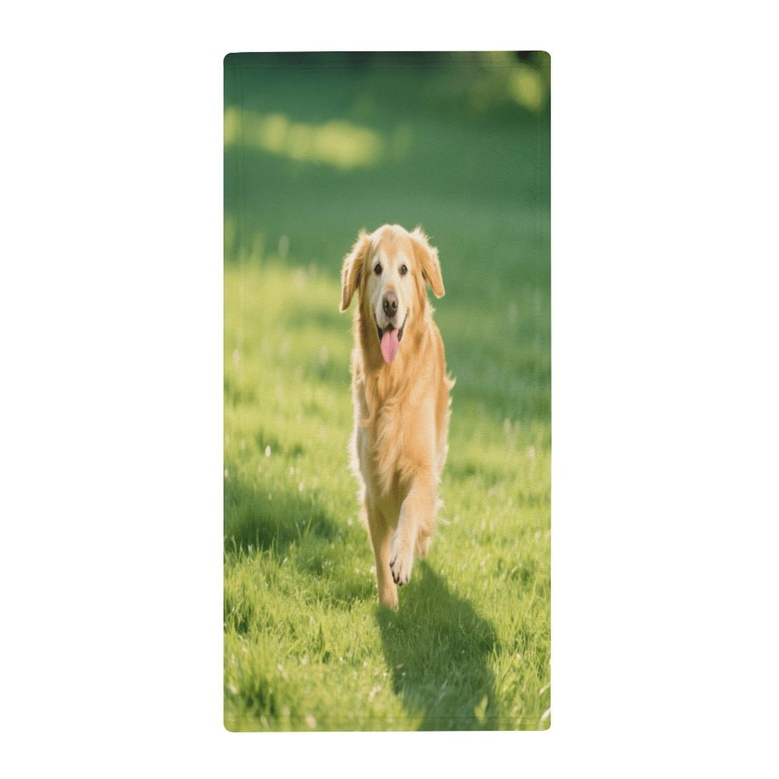 Fekiloot Style Golden Retriever Towels For Bathroom, Bath Towels 13.8 X 28.7 Inch, Hand Towel Multipurpose Use As Bath Fitness, Bathroom, Shower, Sports, Yoga Towel