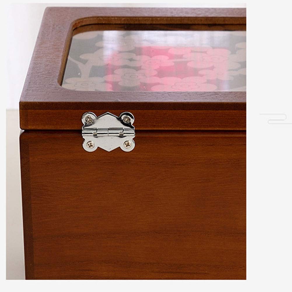 Pudełko do przechowywania biżuterii Prezent dla kobiet Pudełko na biżuterię Drewniane pudełko na biżuterię na pierścionek Cztery piętra Duża pojemność Vintage z szufladą Wszechstronność