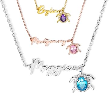 Toucan Customised birthstone jewellery necklace