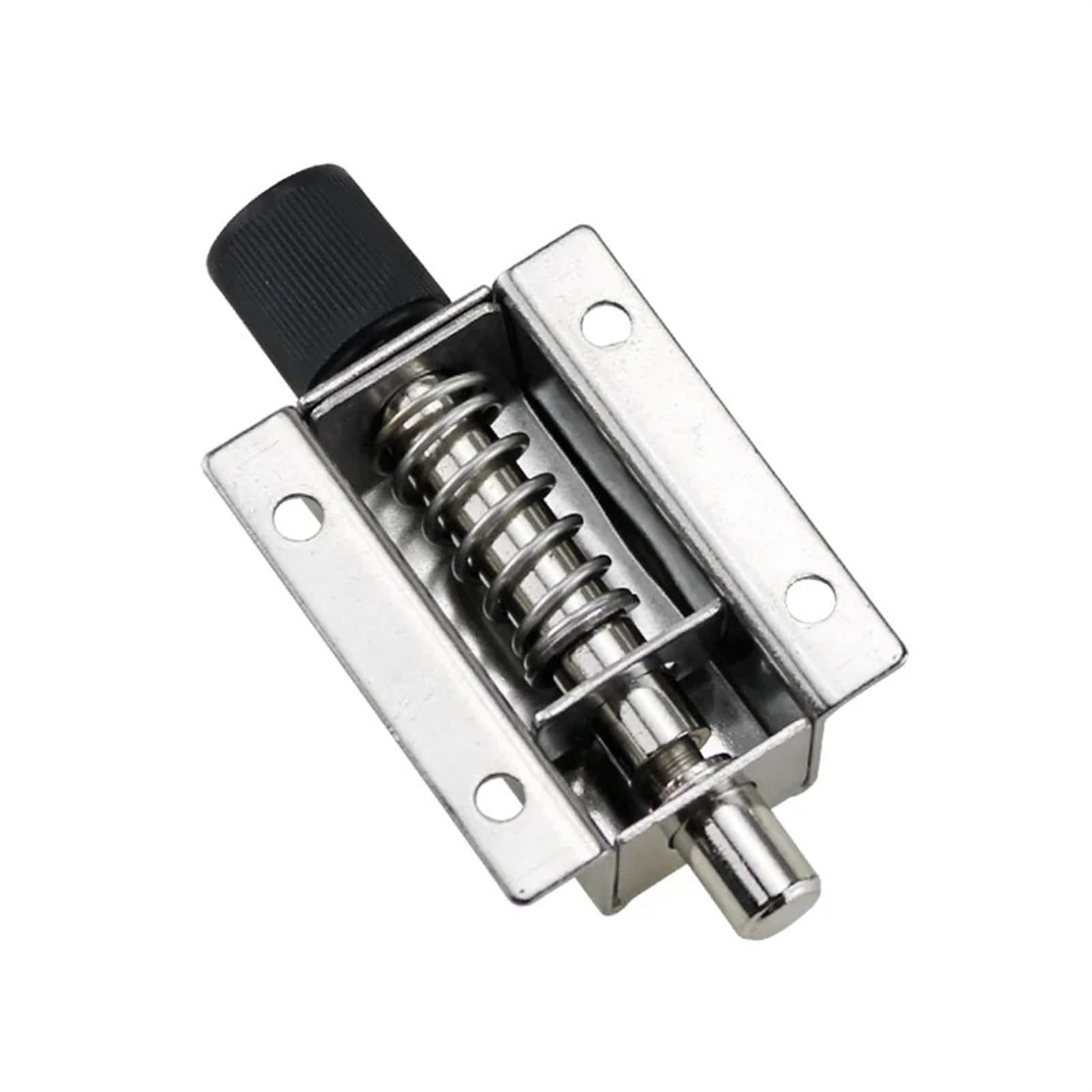 Cerradura de perno automática de acero inoxidable DK611-2-A - Pestillo con resorte for puertas, ventanas y gabinetes eléctricos - 1 pieza