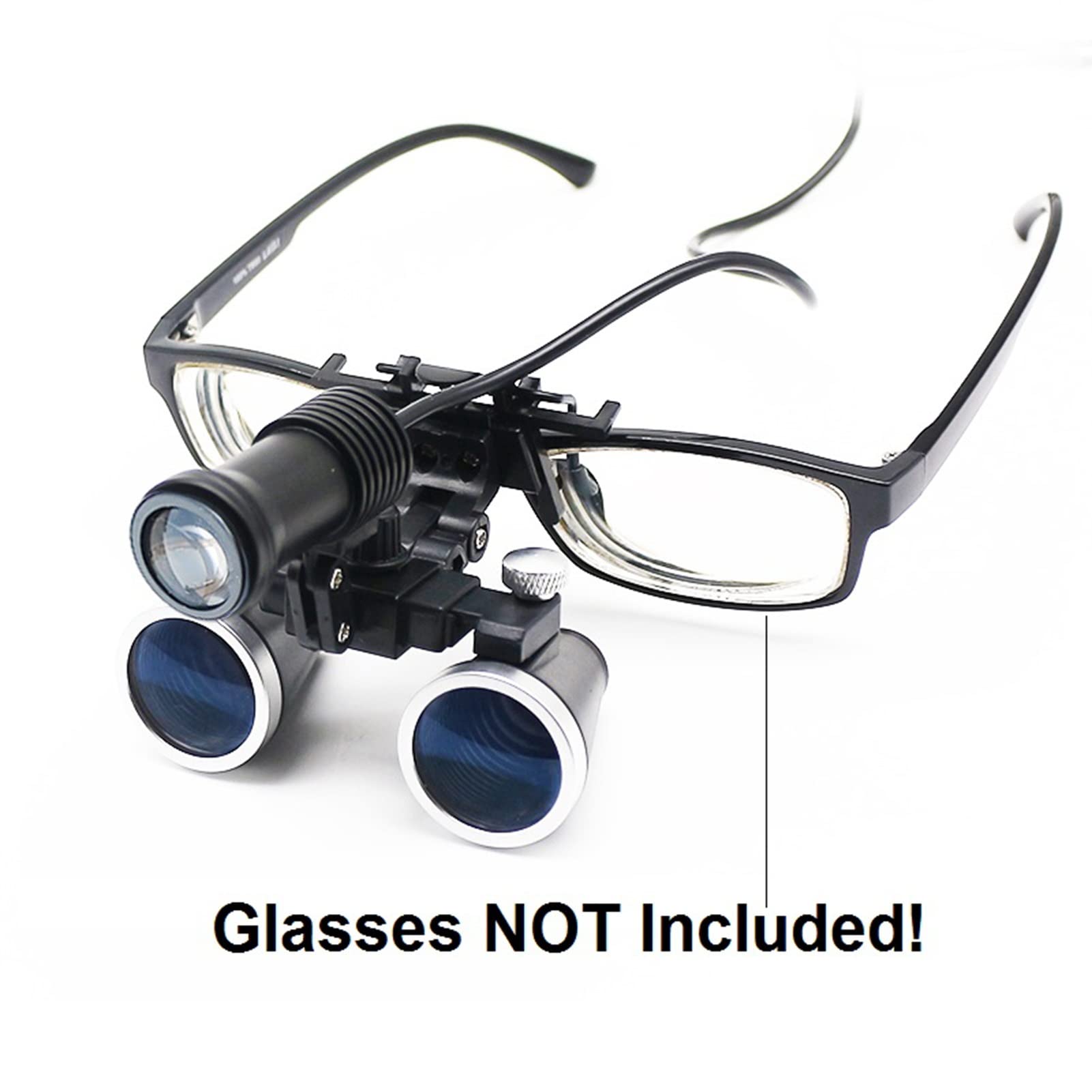 Lupa Dental, lupas binoculares médicas de 2,5 x/3,5 x de Cristal óptico, lupas quirúrgicas, Lupa de Gafas con iluminación de 3 W/5 W, lámpara de luz LED, diseño Elegante (Color: 3,5 x, tamaño: 3 W) (