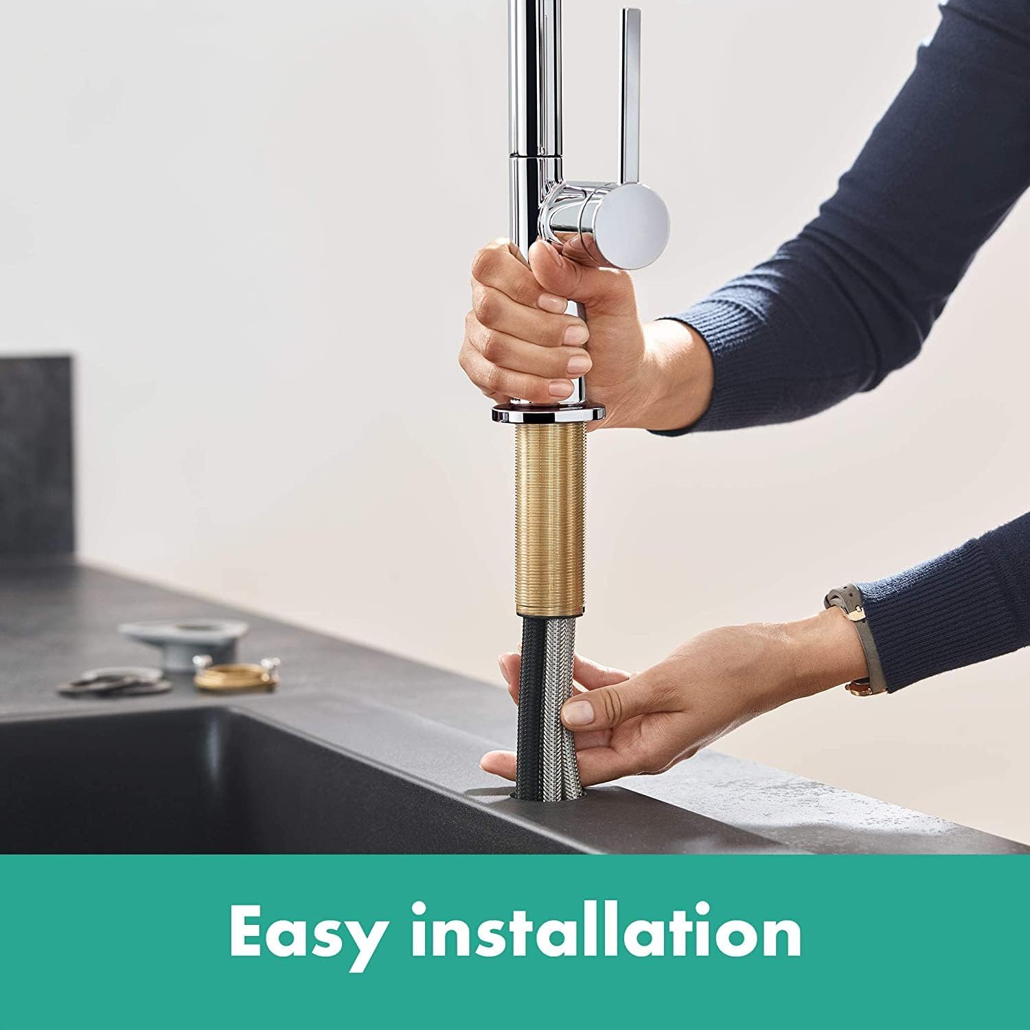 Hansgrohe Talis M54 faucet with ComfortZone diagram