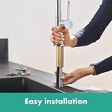 hansgrohe Talis M54 - kitchen tap with pull-out spray, 1 spray, kitchen sink tap with spout height 270 mm, kitchen mixer tap with swivel spout, chrome, 72808000 - 8