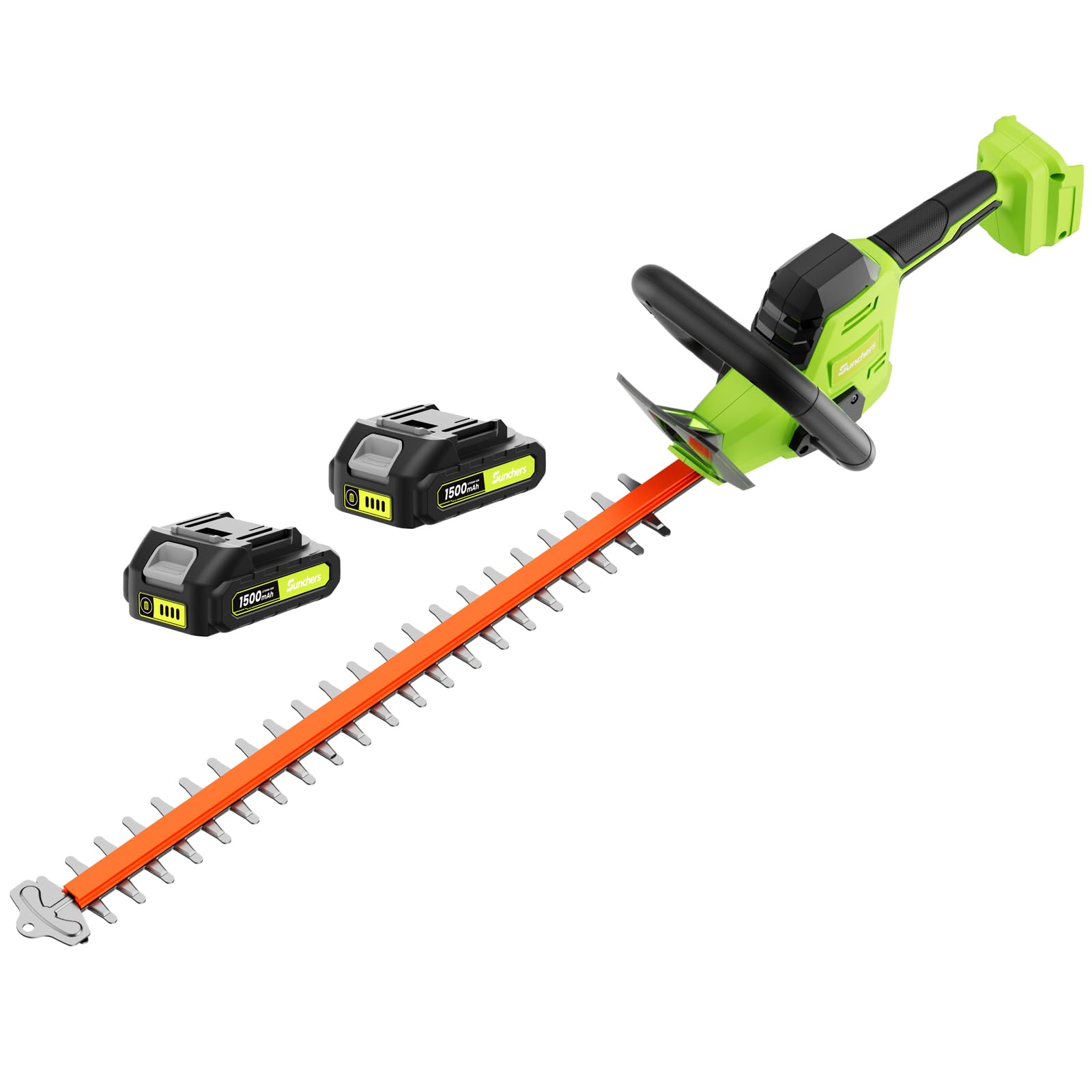 20V Max Hedge Trimmer Cordless, 22 Inch Tree Trimmer with 2 Batteries and Charger, Handheld Electric Trimmers, Grass Shrub Pruning Cutter, Lightweight & Compact Hedge Shear for Garden, Lawn