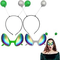 Vista 9 de Alien Monster Toy - Diadema elástica de globo ocular de felpa para Halloween Cosplay