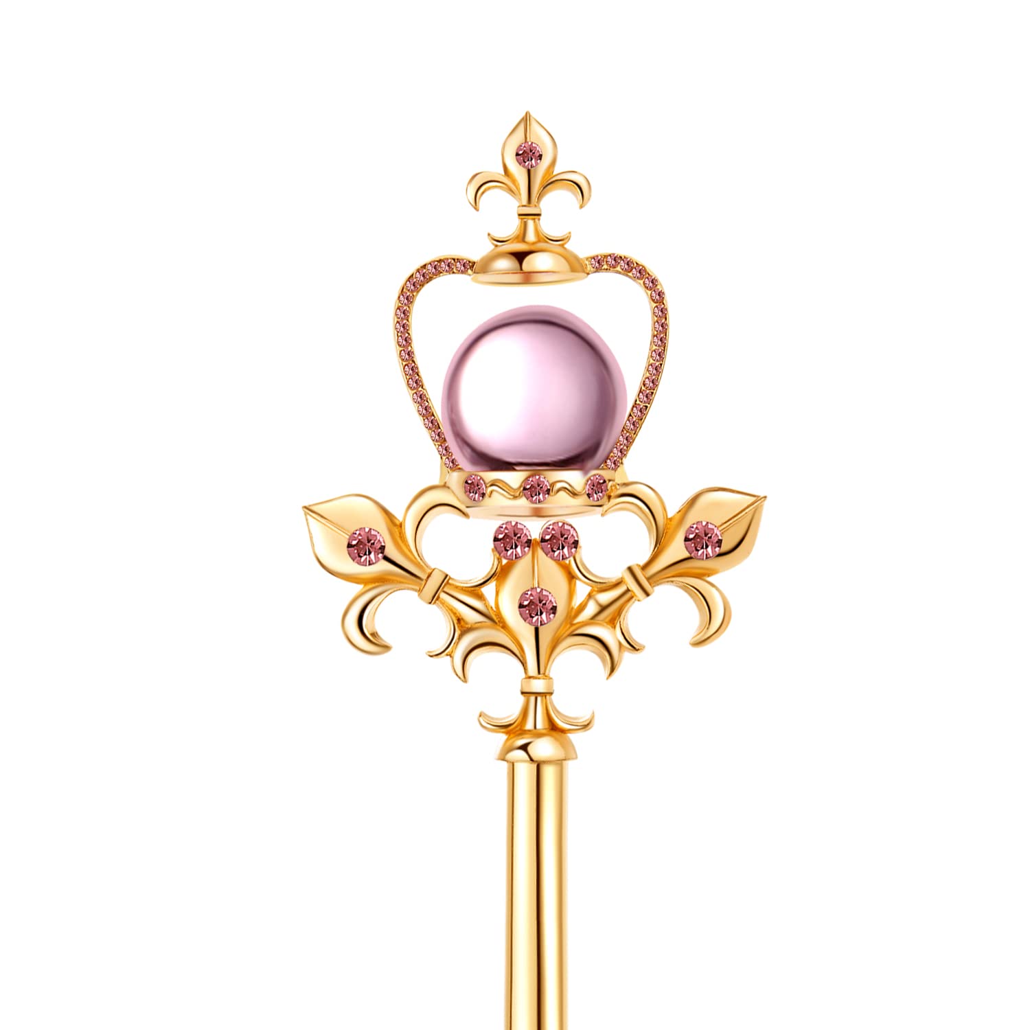 HAIQILIN Pink Queen Scepter Princess Wand for Women Sceptor