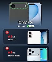 Vista 2 de FNTCASE Funda para iPhone Air Phone Case: Compatible con MagSafe Protector de pantalla integrado Soporte con grado militar a prueba de caídas