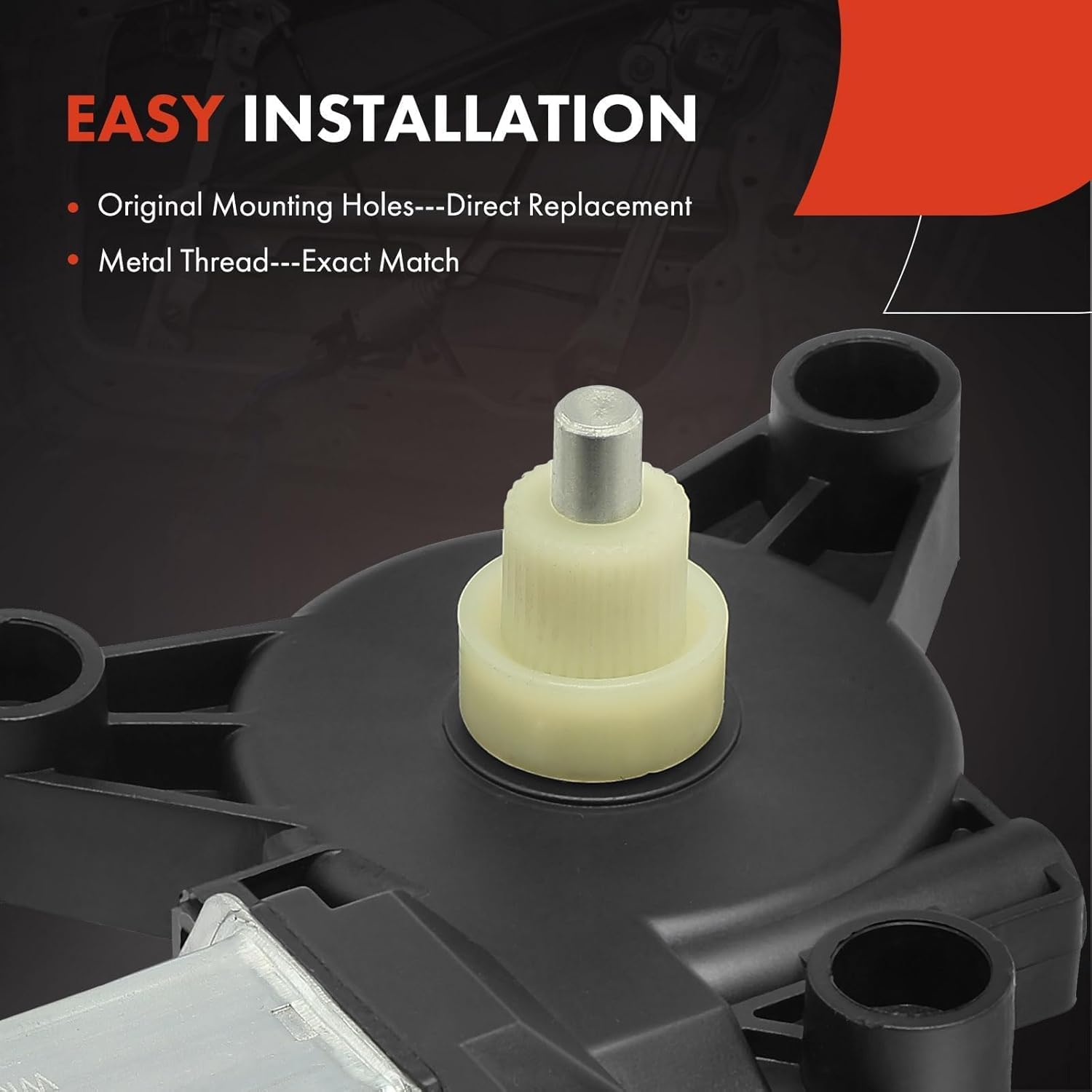 A-Premium Front Left Window Lift Motor Compatible with Dodge Grand Caravan 2008-2020 & Chrysler Town & Country 2008-2016 & Ram C/V 2012-2015, 6 Pin Connector Only, with One-Touch Up and Down Function