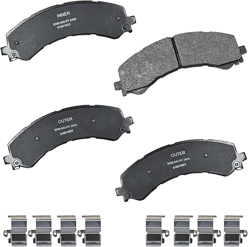 Vista 396 de Bendix Premium SBM8 - Pastillas de freno semimetálicas Premium para modelos seleccionados Buick Special, Camaro, Corvette, Phaeton, Olds F85, Vista