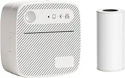 Impressora Térmica Portátil de Etiquetas Fotos com 1 Rolo Papel para Impressão Múltiplos Cenários Incluindo Documento Escritório Lista Produtos Impressões Personalizadas Banners Uso em Casa Armazename