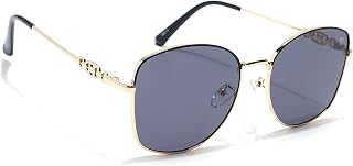 Voyage UV Protection Oversize Sunglasses for Women (Grey & Clear Lens | Silver Frame - MG6034) Price In India