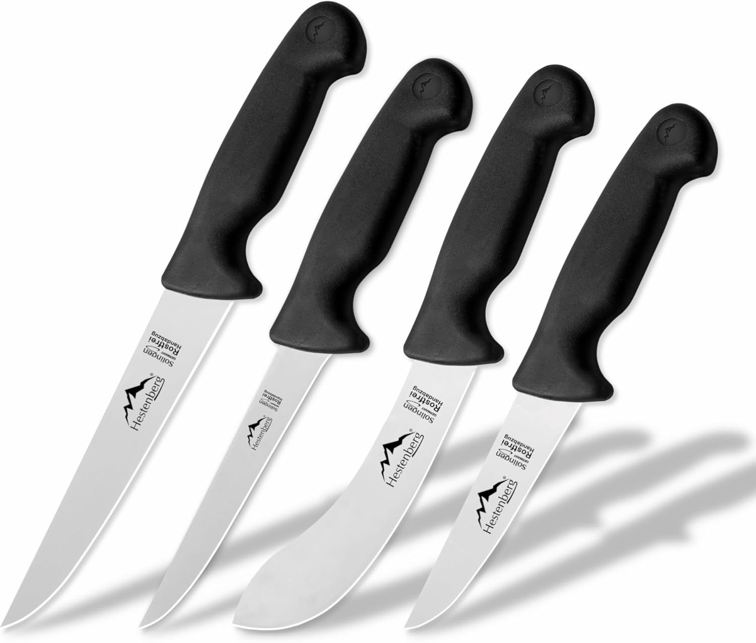 Professional 4-Piece Butcher Knife Set by HESTENBERG