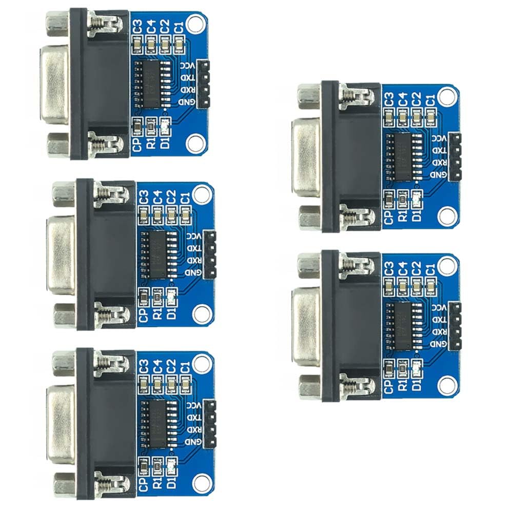 Makator AE 5pcs RS232 to TTL Converter Module COM Serial Port Board MAX3232 MAX232CSE