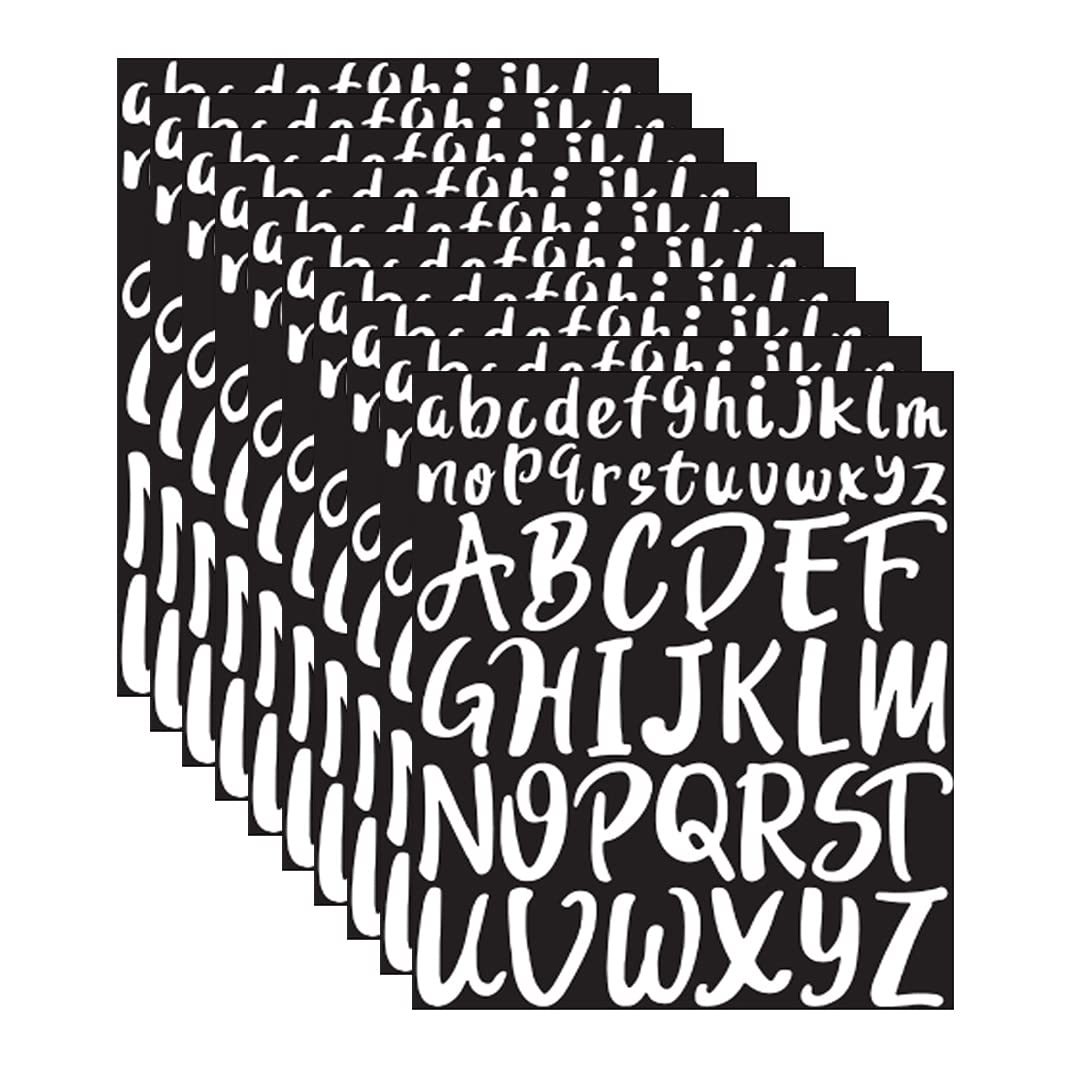 5 Feuilles Autocollants De Chapeau De Graduation Autocollants De Lettre Alphabet à Paillettes