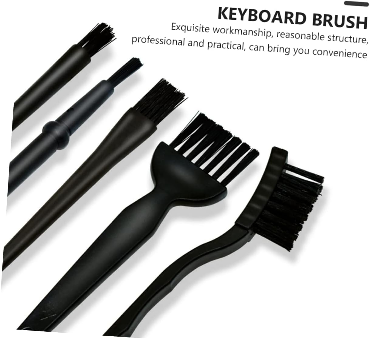 1Set Static Brush for Keyboard Cleaning Portable Electronics Cleaning Tools for USB Ports Motherboards and More Lightweight and Non Damaging Brushes