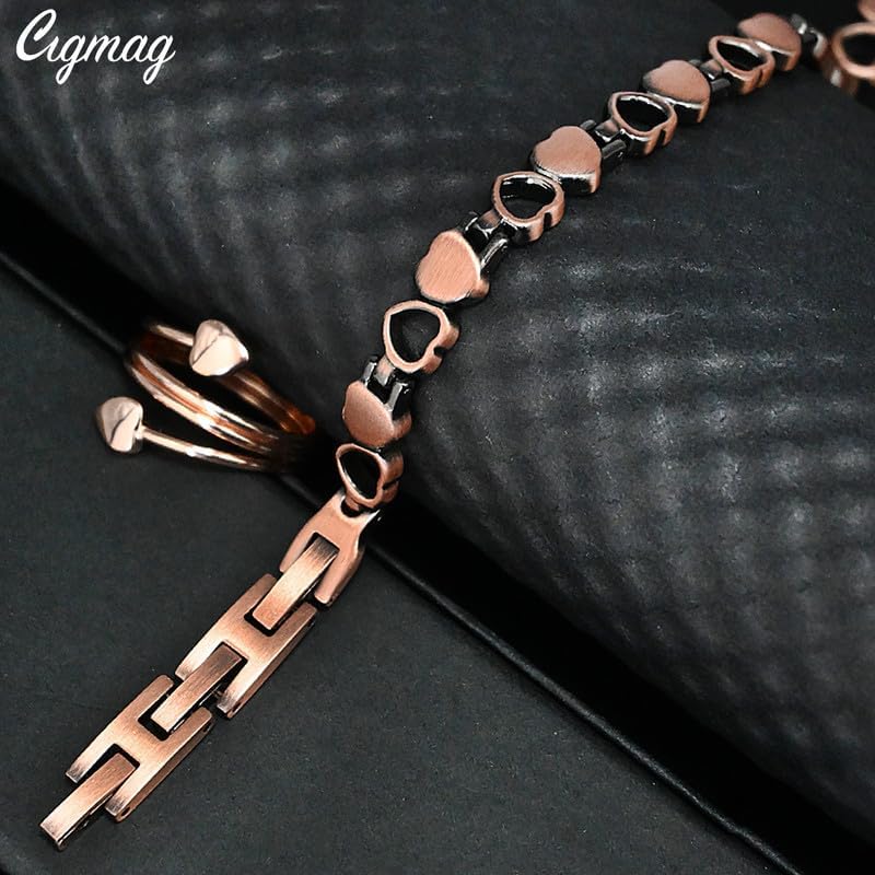 Copper Anklet for Women Ultra Magnets - Magnetic Ankle 99% Pure Copper Adjustable - with Sizing Tool and Present Box - Image 6