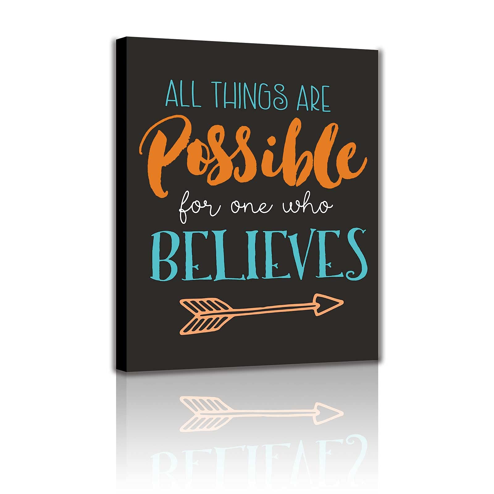 Buy Believes Motivational Wall Art Canvas Print Office Decor Inspiring Framed Prints