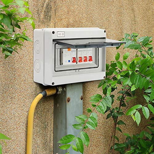 Consumer Unit Circuit Breaker Panel IP65 Plastic Leakage Circuit Breaker, Garage Consumer Unit, Garage Box Mini, Electric Consumer Unit (3 Way) - Image 3