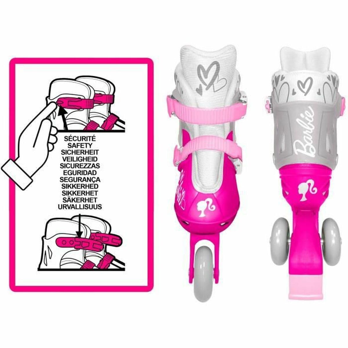 Rollers TRISKATES Barbie 27-30, Pink