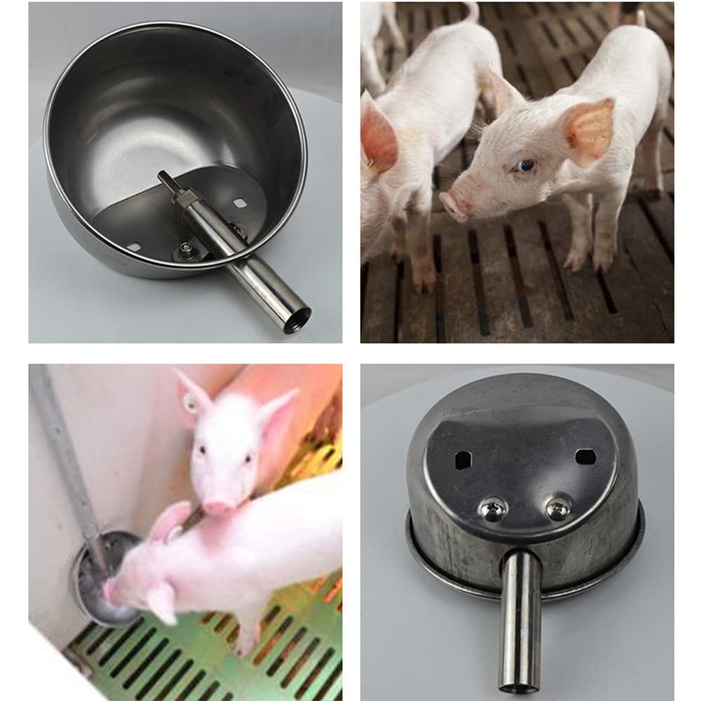 Pig Drinking Trough 304 Stainless Steel Piglet Drinking Water Bowl Piglets Autoatic Drinking Fountains Feeder Equipent