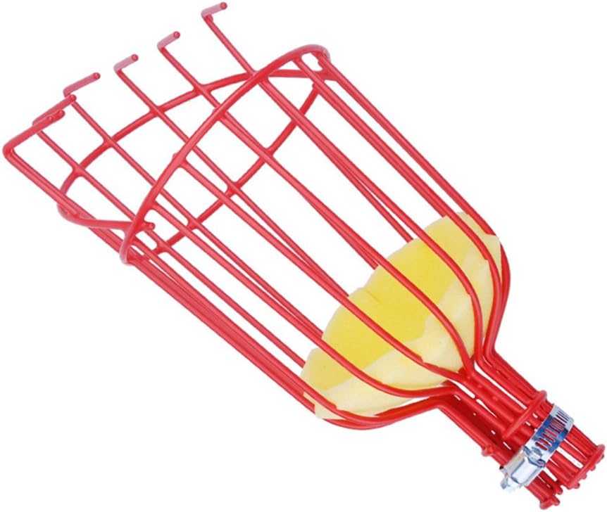 Fruit Picker - 13-Foot Lightweight Fruit Catcher Telescopic Aluminum Alloy Pole Fruit Basket w/Bruise Free Basket - Outdoor Gardening Apple Peach Picking Tool (as Shown)