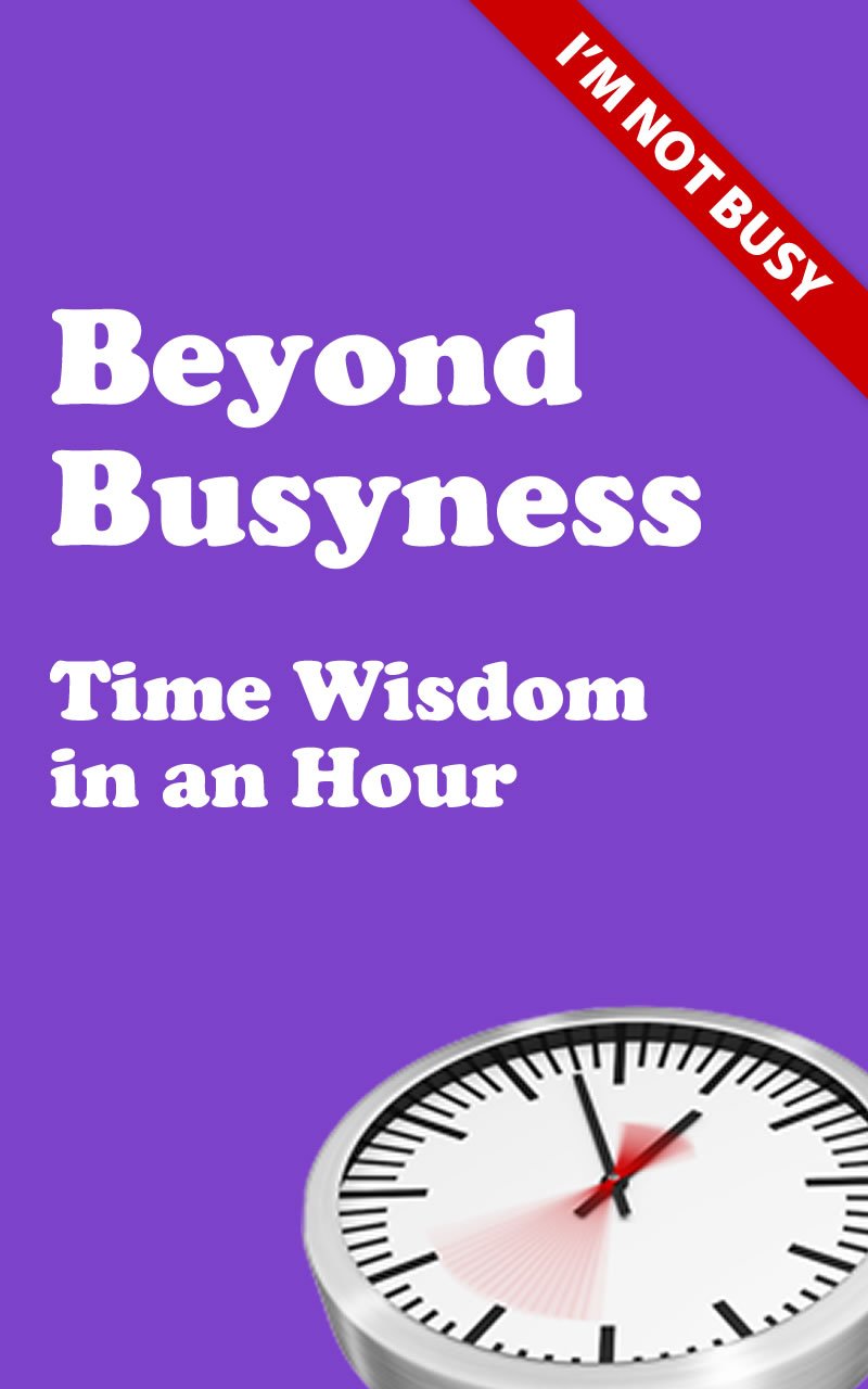 Beyond Busyness: Time Wisdom in an Hour by Stephen Cherry PAPERBACK