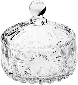 WOLFF - Potiche Decorativo de Cristal Louise 11cm x 11cm