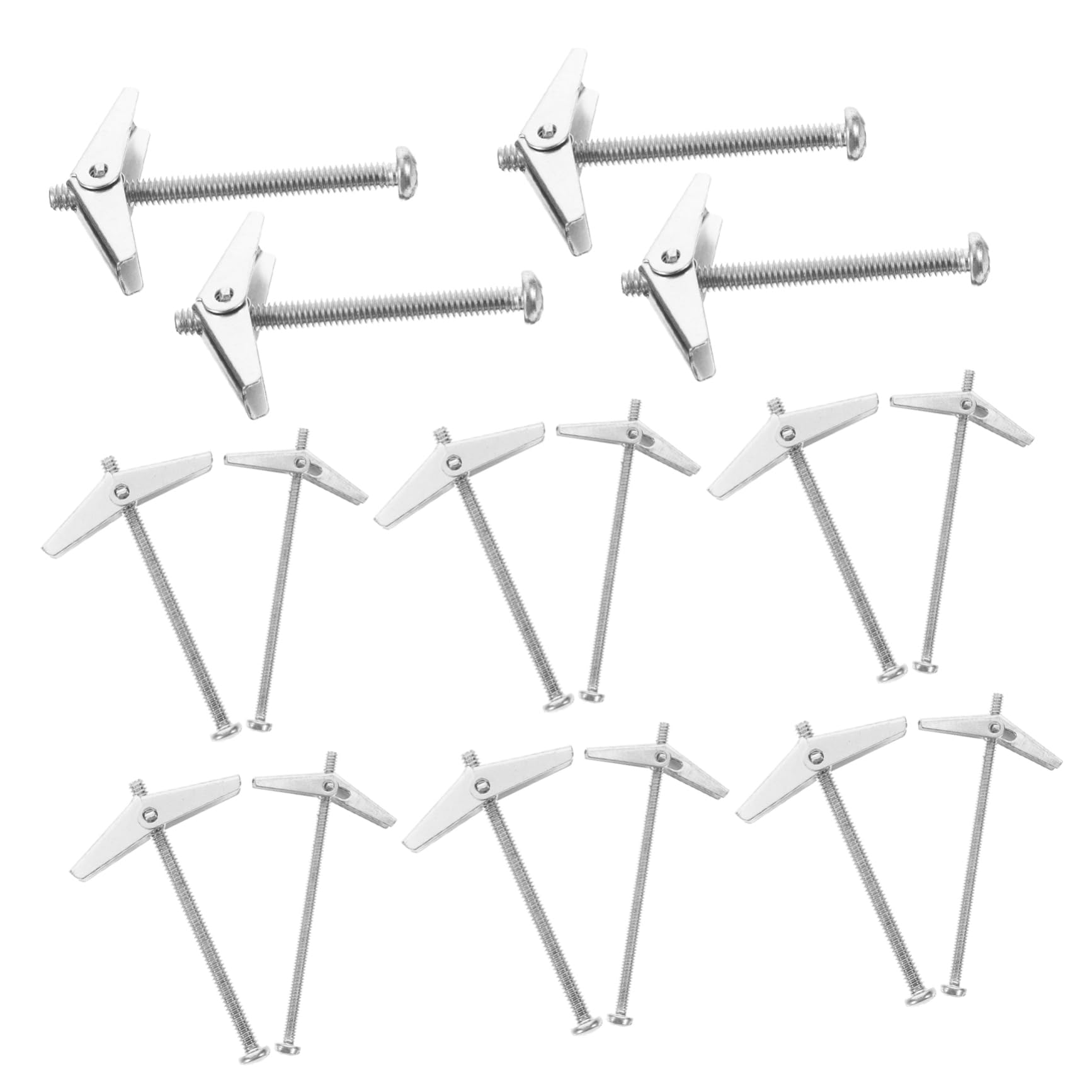 MUCKLILY Easy Installment 18pcs Hollow Door Anchor Expansion Nut Jack Nut Screw Set for Home Commercial