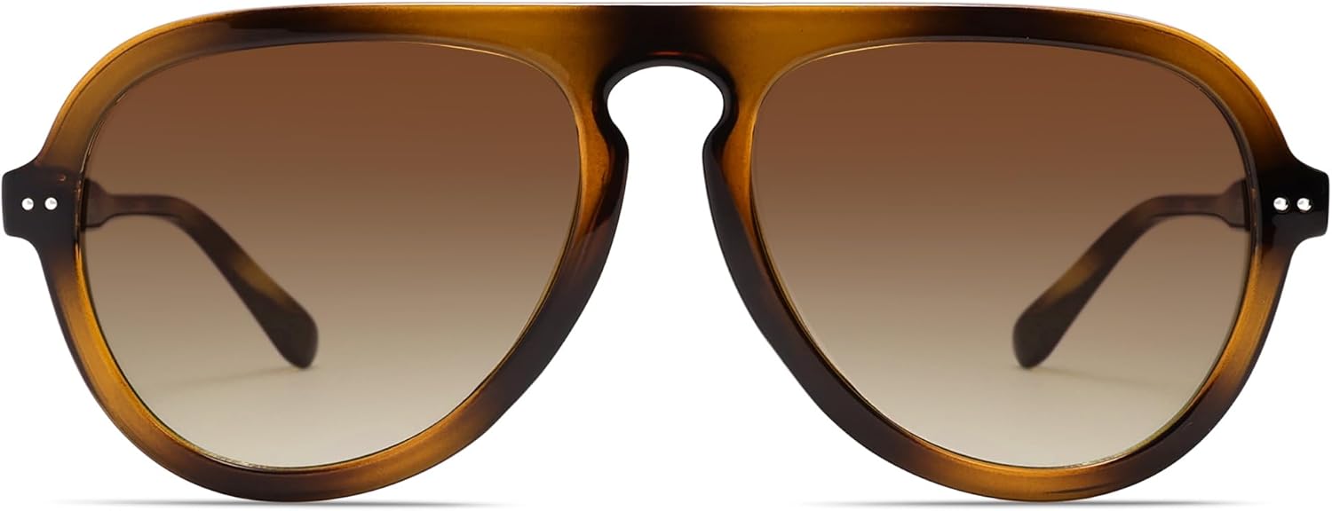 SOJOS Retro Aviator Sunglasses Womens Mens Vintage Plastic Frame Shades Lentes De Sol Para Mujer SJ2255 - Image 3