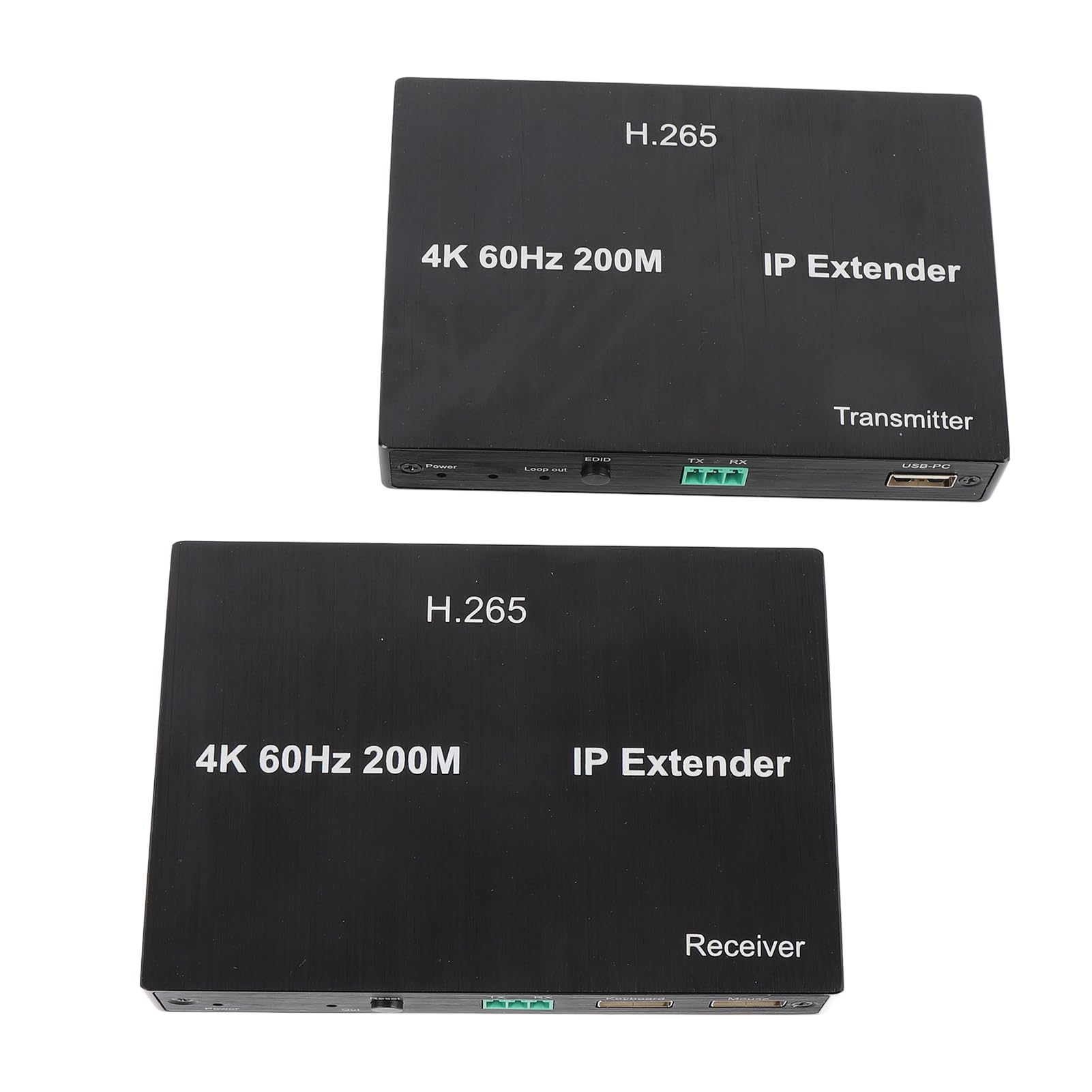 GOWENIC Adaptador USB2.0 KVM Ethernet 4K Plug and Play (Enchufe de la UE)
