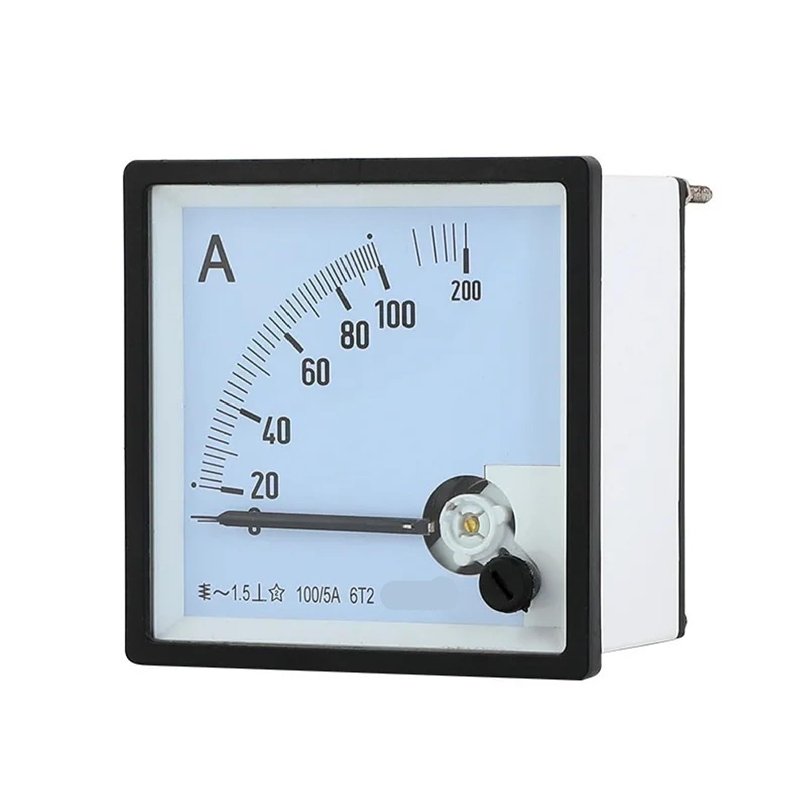 Ampèremètre analogique 6T2 AC à aiguille pour tableau électrique industriel