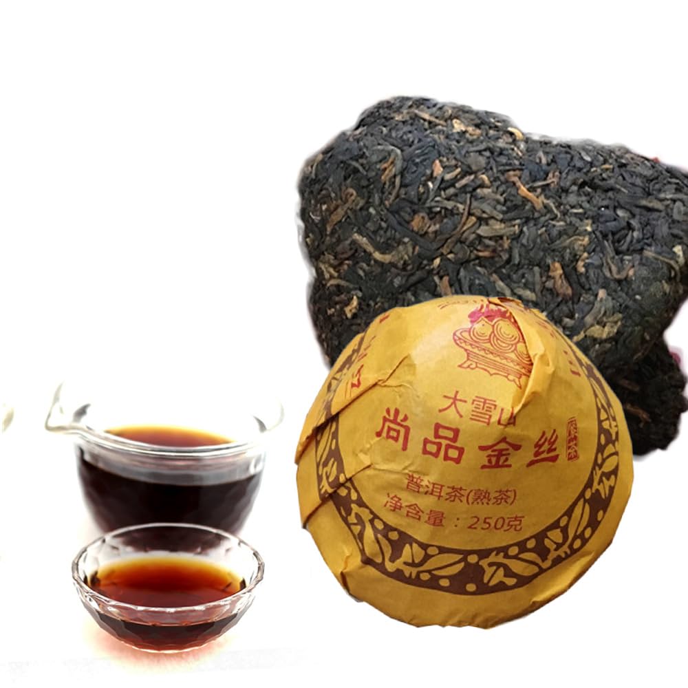 250g Forma de hongo Grandes montañas nevadas XiaGuan Puer Té negro Té maduro Pu-Erh