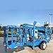 Heavy Duty Towable Boom Lift, Industrial Trailer-Mounted Aerial Work Platform with 360° Rotation & Stable Outriggers for Construction Sites, Warehouse Maintenance, and Outdoor Event Setup