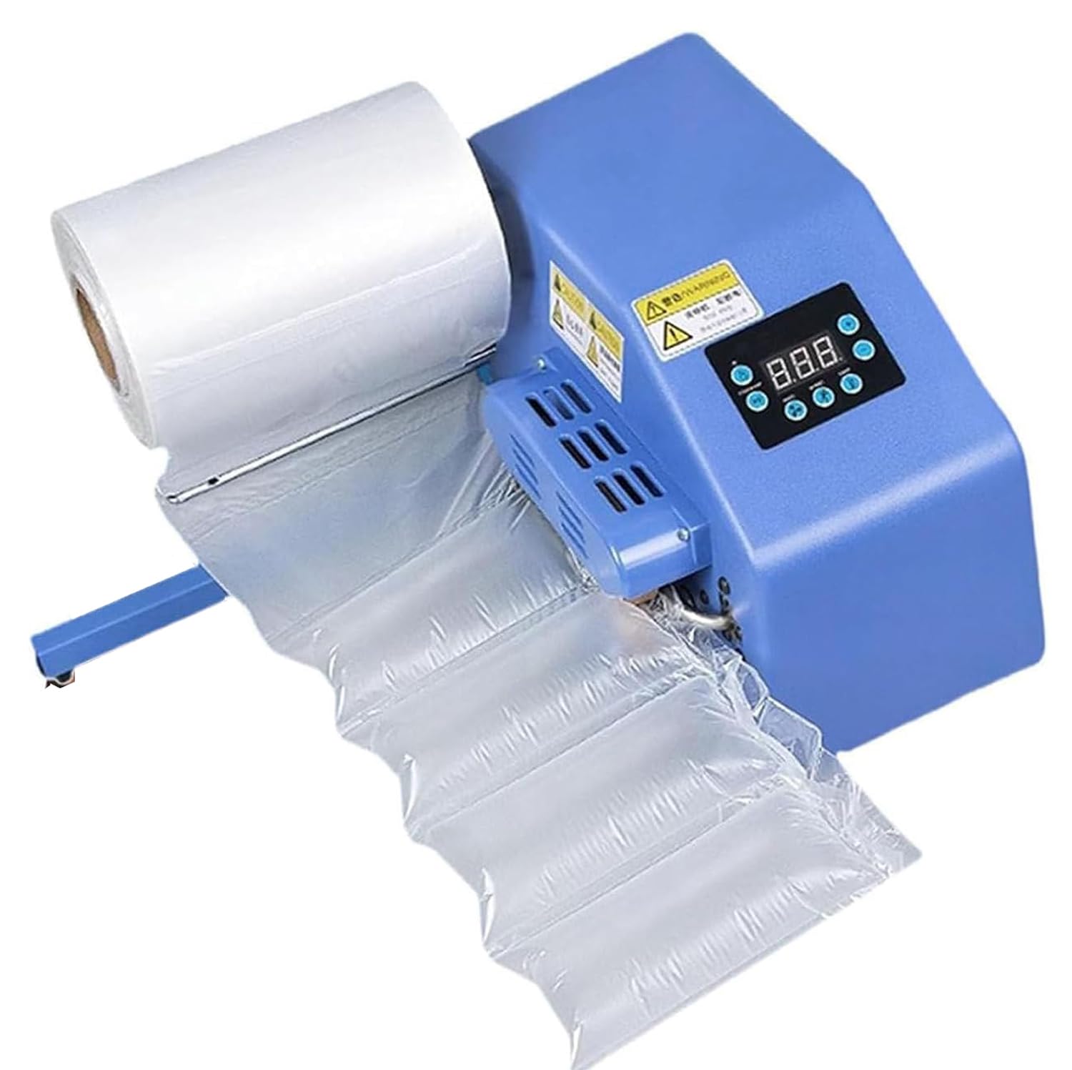 HADECOLL Air Pillow Machine for Packaging, Mini Inflator with Heat Sealing, 16m/Min Film Cushioning for Small Business,Blue