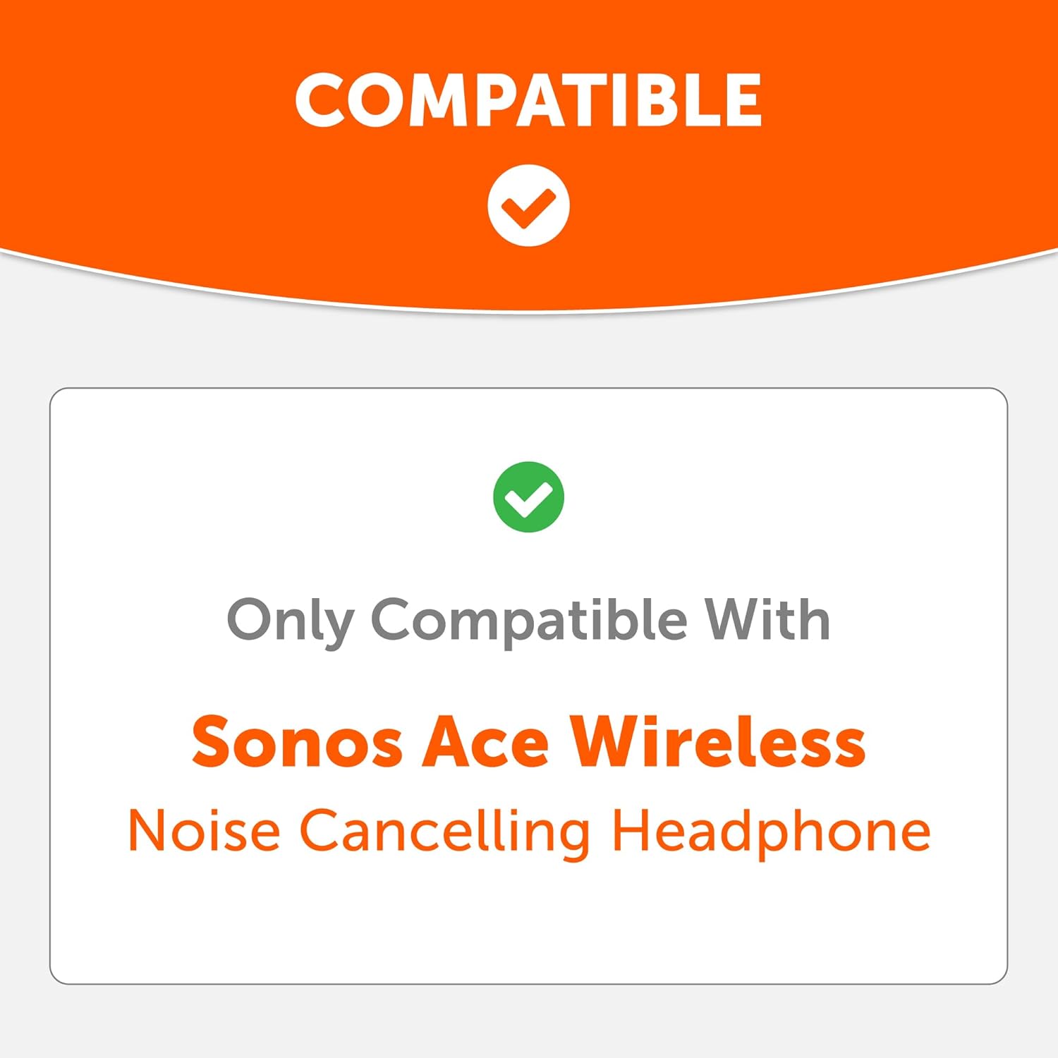 WC SweatZ Ace - Patented Earpad Sweat Covers for Sonos Ace Wireless Noise Cancelling Headphones by Wicked Cushions | Sweatproof & Easily Washable | Beige